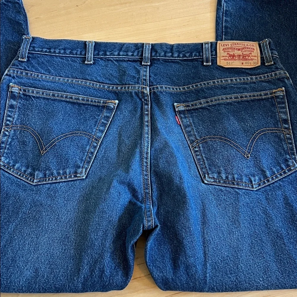 Levi's Deep Blue 517 Boot cut Men's Jeans 40x30